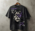 Darkside Oversized Acid Wash T-Shirt | Gothic Graphic Streetwear Tee