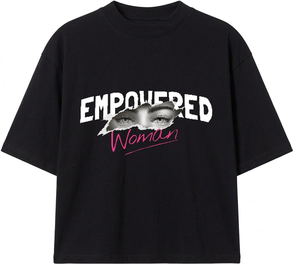 Empowered Woman Oversized T-Shirt | Bold Statement Graphic Tee