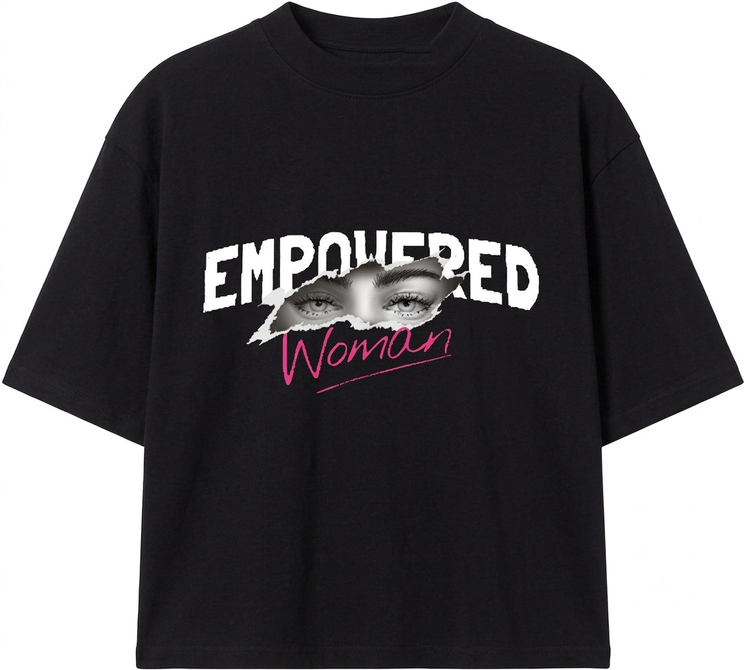 Empowered Woman Oversized T-Shirt | Bold Statement Graphic Tee